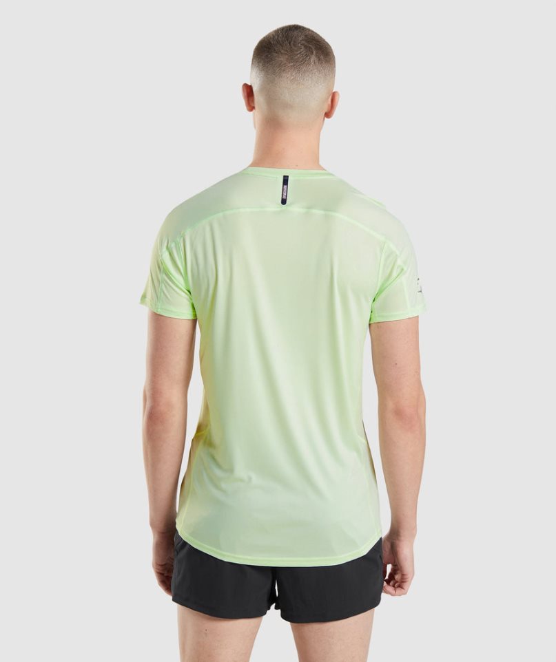 Men's Gymshark Speed Evolve T-Shirts Light Green | NZ 8SUHEM